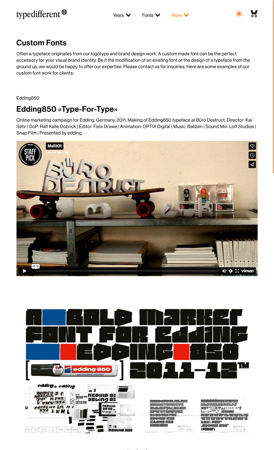 typedifferent.com Webshop
